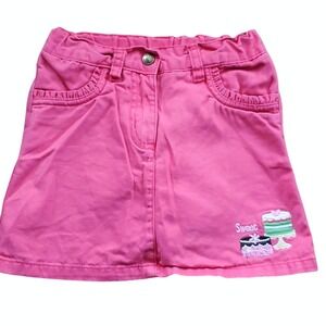 Gymboree‎ Girls Pink Embroidered Sweet Cakes Skirt Size 5